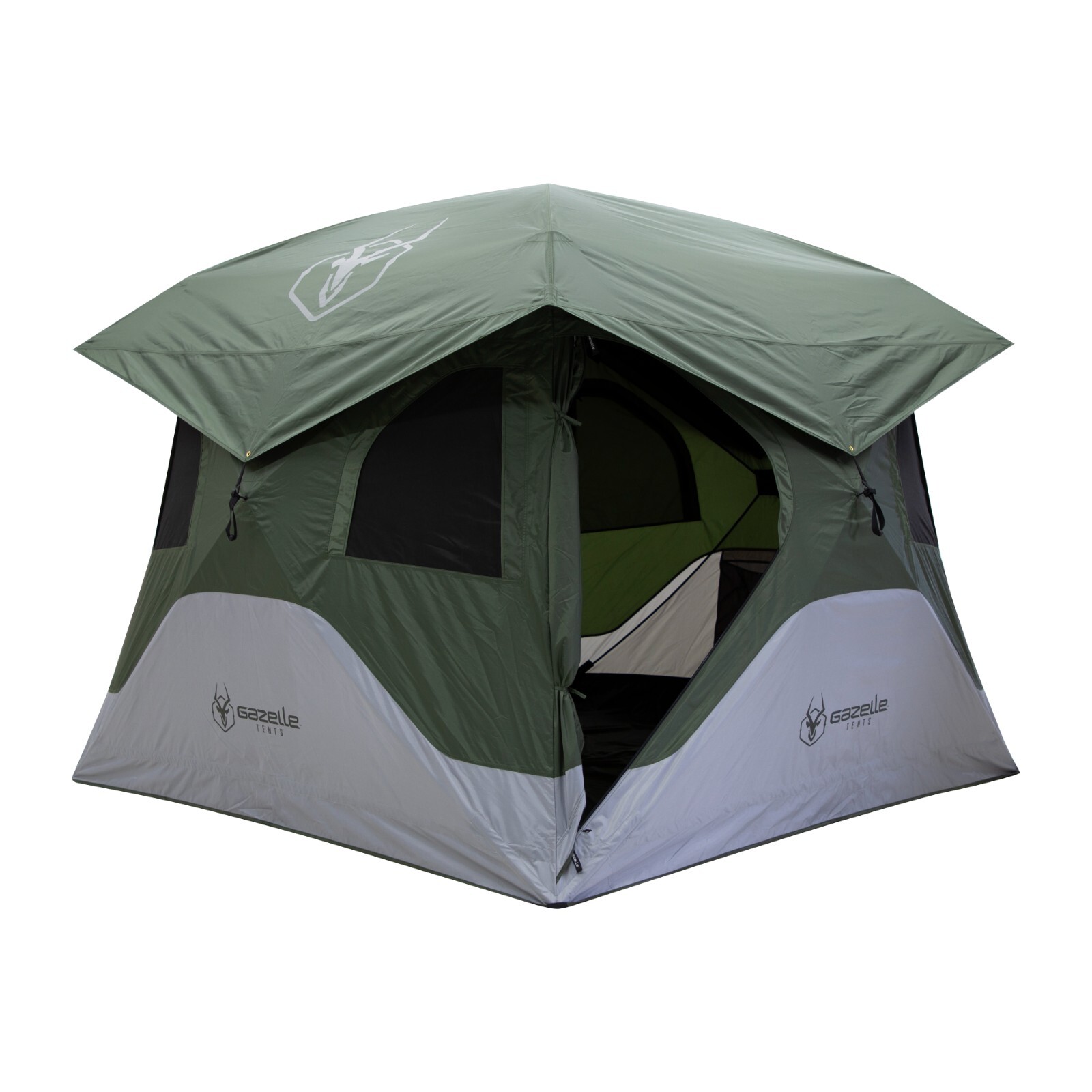 Gazelle Tents T4 Hub Tent, 90 Second Set-Up, 4-Person, Alpine Green, GT400GR