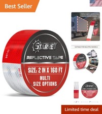 DOT-C2 Reflective Tape 2in x 160ft - Waterproof Safety Caution for Vehicles ...