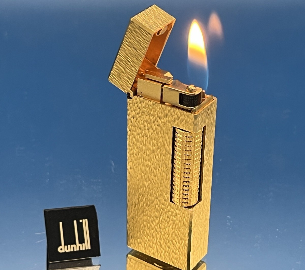 1979 Dunhill Gold Filled Light Bark Rollagas Lighter, #267