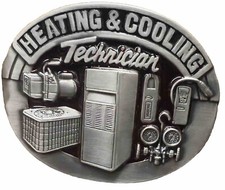 Heating  Cooling Belt-buckle.Size-3  -  2  , Fit 1-1/2  Wide belt ,AC Guy, US made