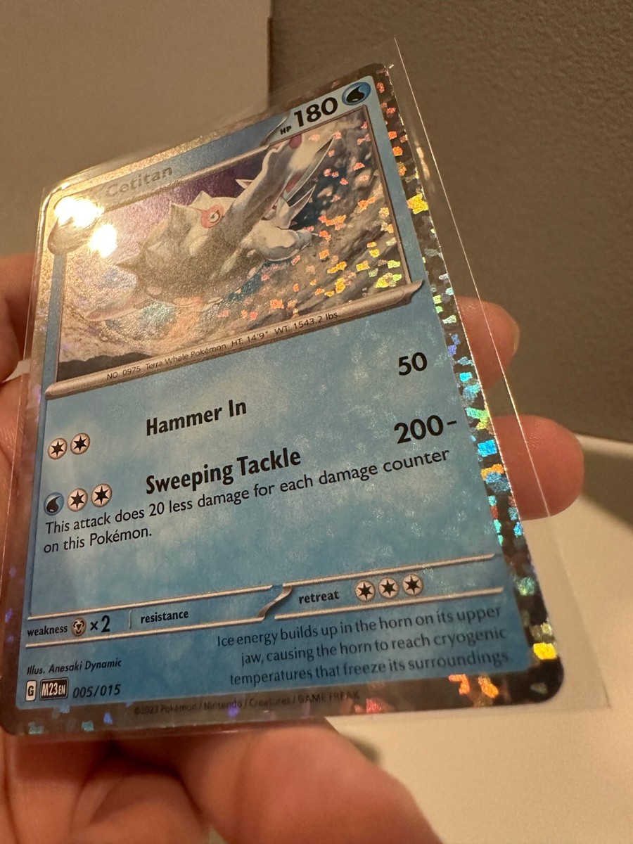McDonalds 2023 Pokmon Card Cetitan Holo 5/15 NM + HOLO BLEED NM 212#112 |  eBay