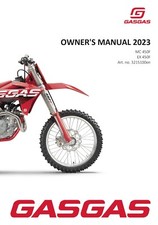 GAS GAS GASGAS Owners Manual Book Guide 2023 EX 450F US