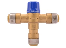Cash Acme Thermostatic Mixing Valve - 3/4" Sharkbite Ends Part# 24549