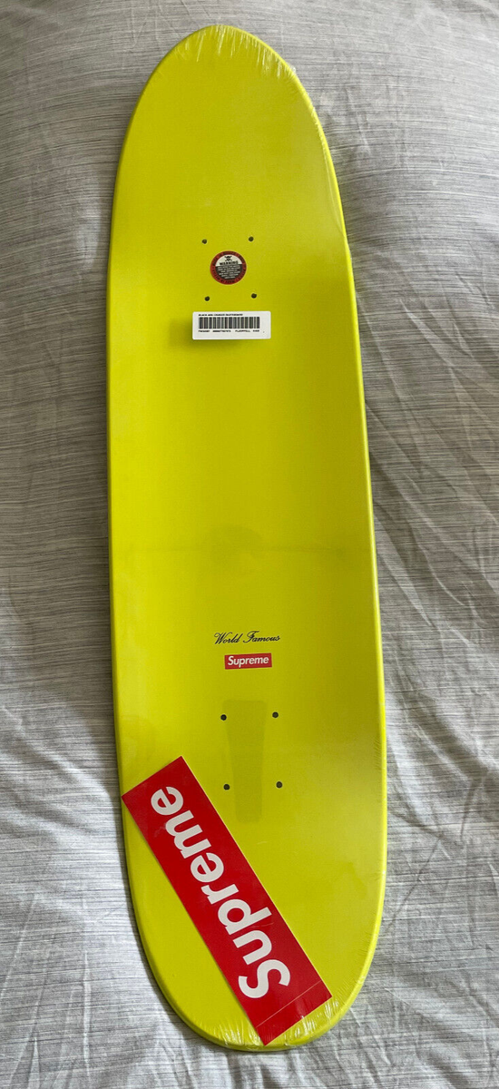 Supreme Black Ark Cruiser Skateboard Deck Fluorescent Yellow