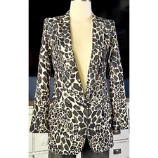 NWT New Smythe Leopard Blazer Jacket 2