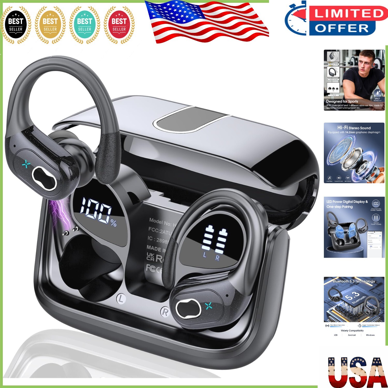 With Enc Mic & Bluetooth 5.3 Technology
