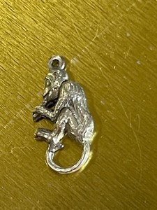Vintage Cracker Jack Monkey Gumball prize Toy Bracelet Charm Jewelry Old