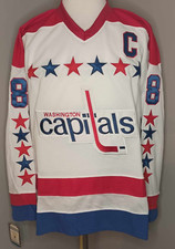 Alex Ovechkin Washington Capitals White "1987-1995 Throwback" CCM NHL Jersey