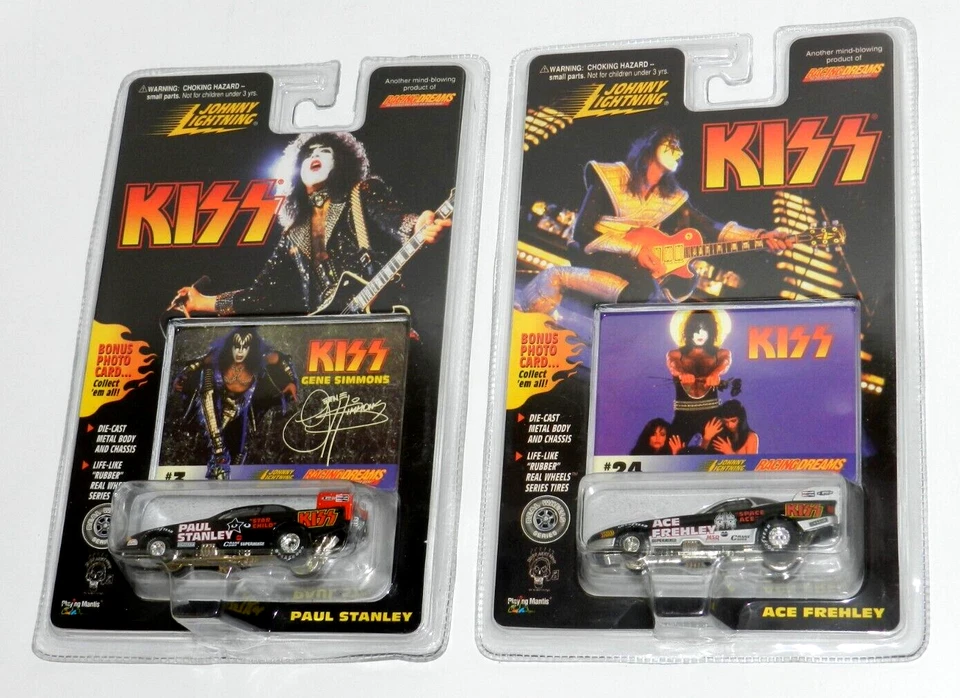 KISS JOHNNY LIGHTNING CLASSIC SET OF 4 PAUL GENE ACE PETER ORIGINAL 4 CARS - Image 3 of 4