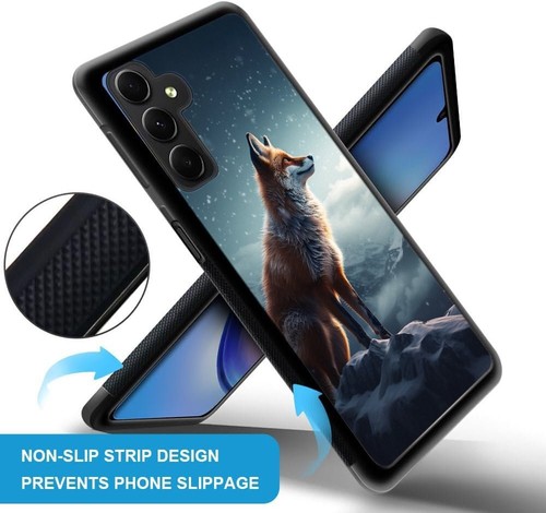Non slip Case fox stands mountain alone For Samsung A15 A16 S23 S24 S25 Ultra FE - 第 19/25 張圖片