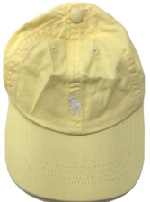 Polo Ralph Lauren Kids White Polo Logo Cap, Yellow , One Size 7-16