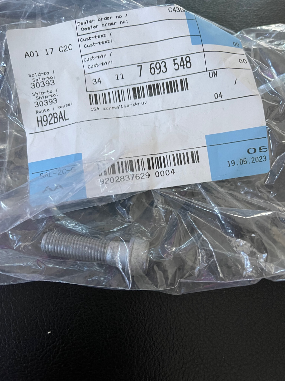 Genuine BMW MOTO K71 K73 ISA screw M10X1.25X35 34117693548 new | eBay