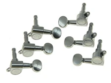 Wilkinson Mini Oval Button E-Z-LOK Post Guitar Tuners Tuning Pegs Chrome