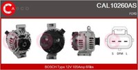 Casco Lichtmaschine Generator 105A 12V FüR Ford Transit Bus 2.0 Tdci