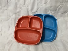 Set of 2 RePlay Toddler Divided Plates