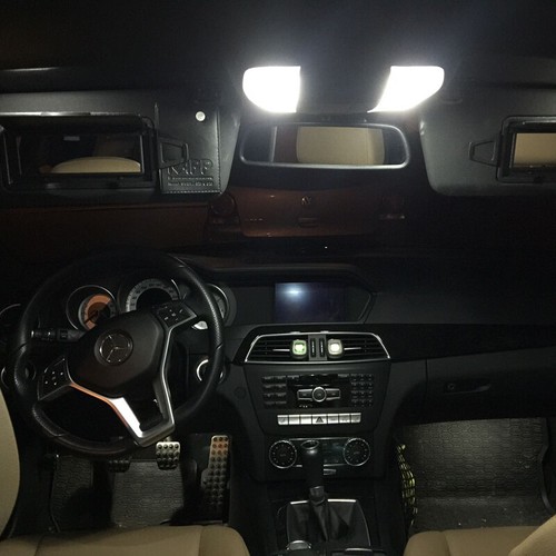 MERCEDES W207 KIT INTERNI LED COMPLETO PREMIUM 14 LAMPADINE BIANCHE SENZA ERRORI C207 - Foto 10 di 12