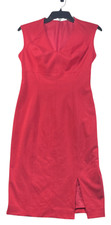 Tahari Dress Womens Size 2 Pink Sleeveless Vneck Stretch