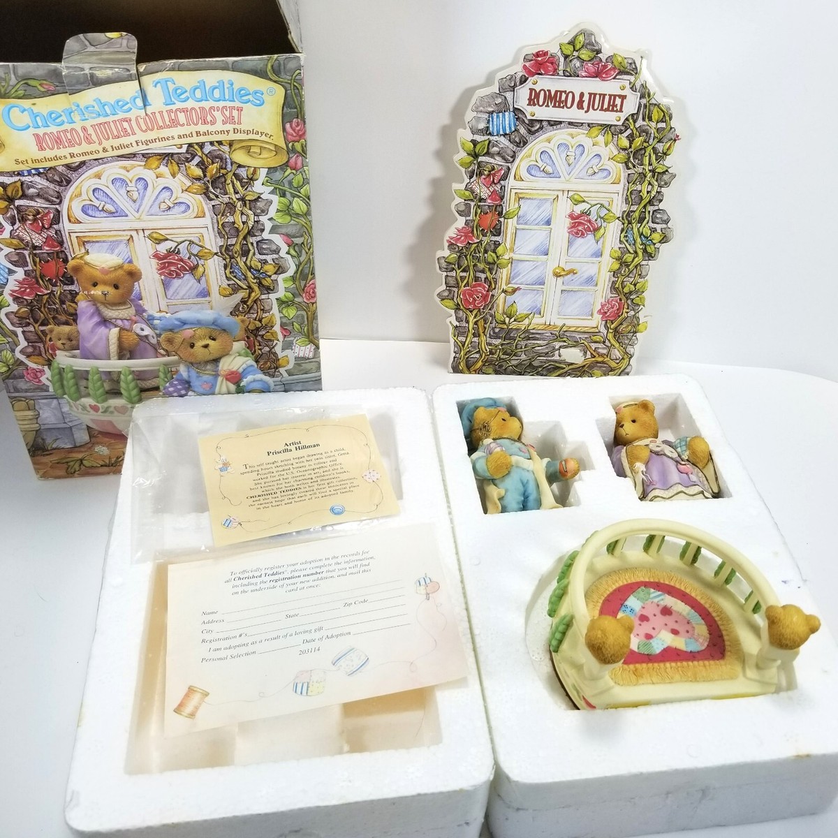 Cherished Teddies: Romeo & Juliet Collectors Set - Balcony 