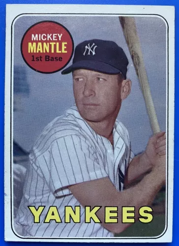 1969 Topps #500 Mickey Mantle Rare ERROR CARD Read Description