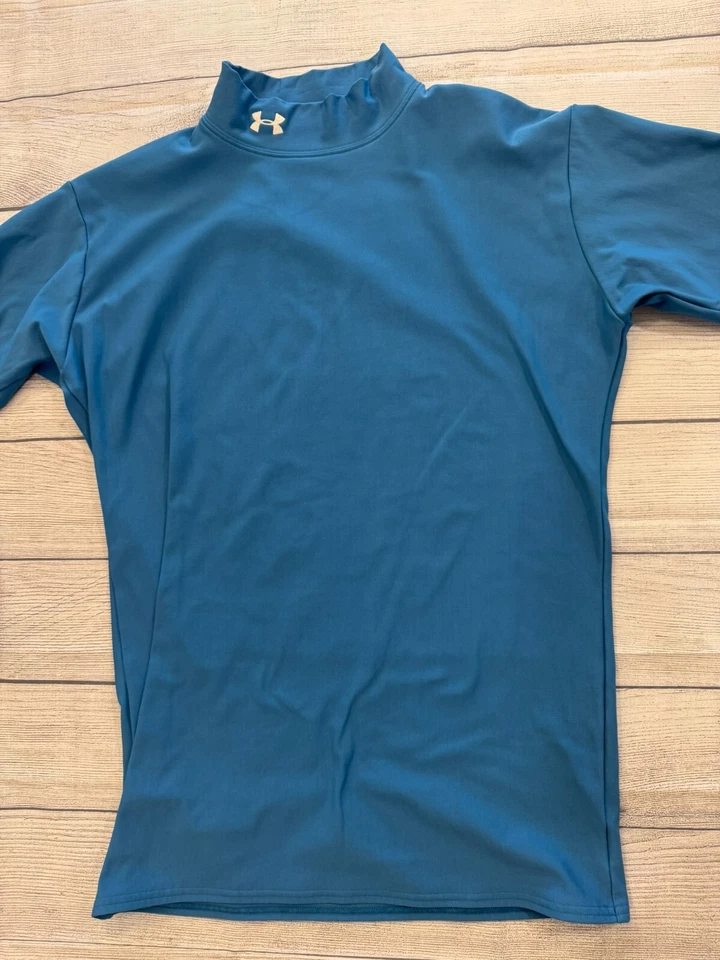 Capa base Under Armour cuello alto falso para hombre XXL compresión azul Foto 3 de 4