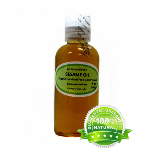 4 oz Premium UNREFINED Sesame Seed Oil 100% Pure Organic Cold Pressed Best Fresh - Picture 2 of 5