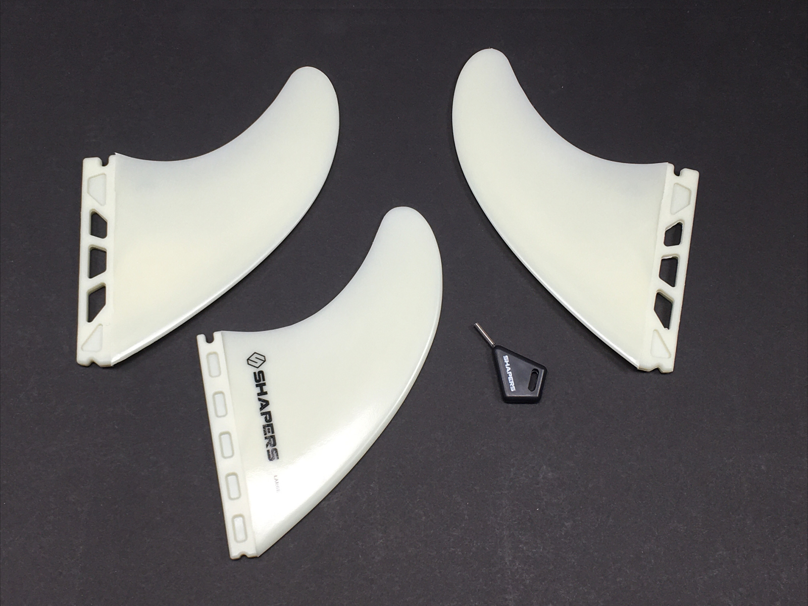 Shapers Fins Australia Large fits Futures Tri Fins Surfboard Fiberflex Thruster