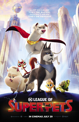 BB1003 DC League of Super Pets Film 2022 Cast Movie Poster 11x17