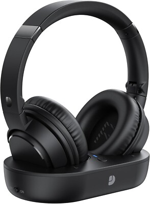 Wireless Headphones for TV, Multi-function,Transmitter Charging Base, Audio Sync