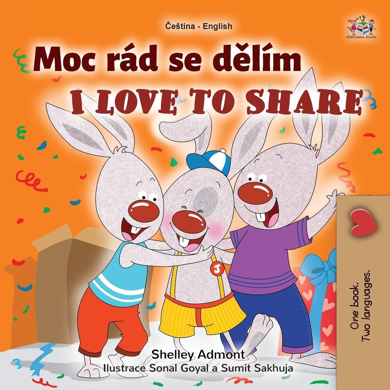 Thumbnail - Shelley Admont Kidki I Love To Share (czech English Bilingual Book