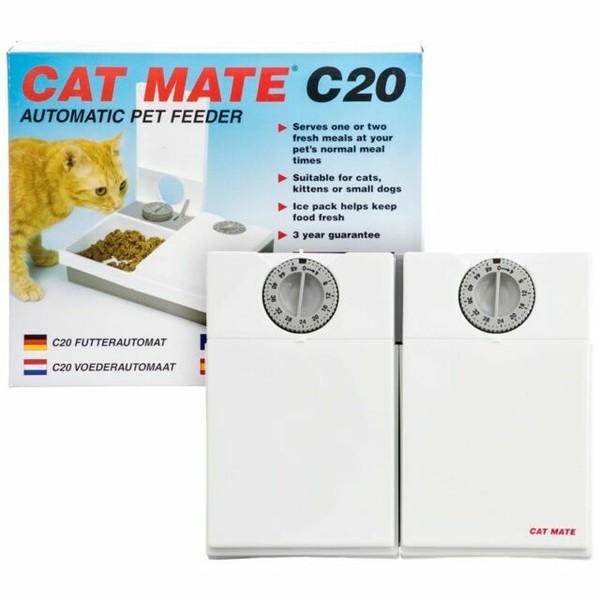 cat mate 2 day automatic pet feeder
