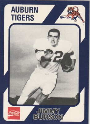 FREE SHIPPING-MINT-1989 Collegiate Collection Auburn Tigers Jimmy Burson #547