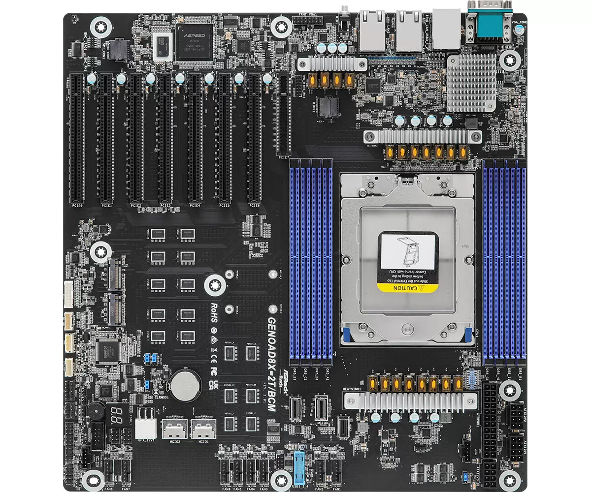 CPU メモリー GENOAD8X-2T/BCM Support AMD EPYC 9004 SP5 (LGA 6096) DDR5 And 97x4