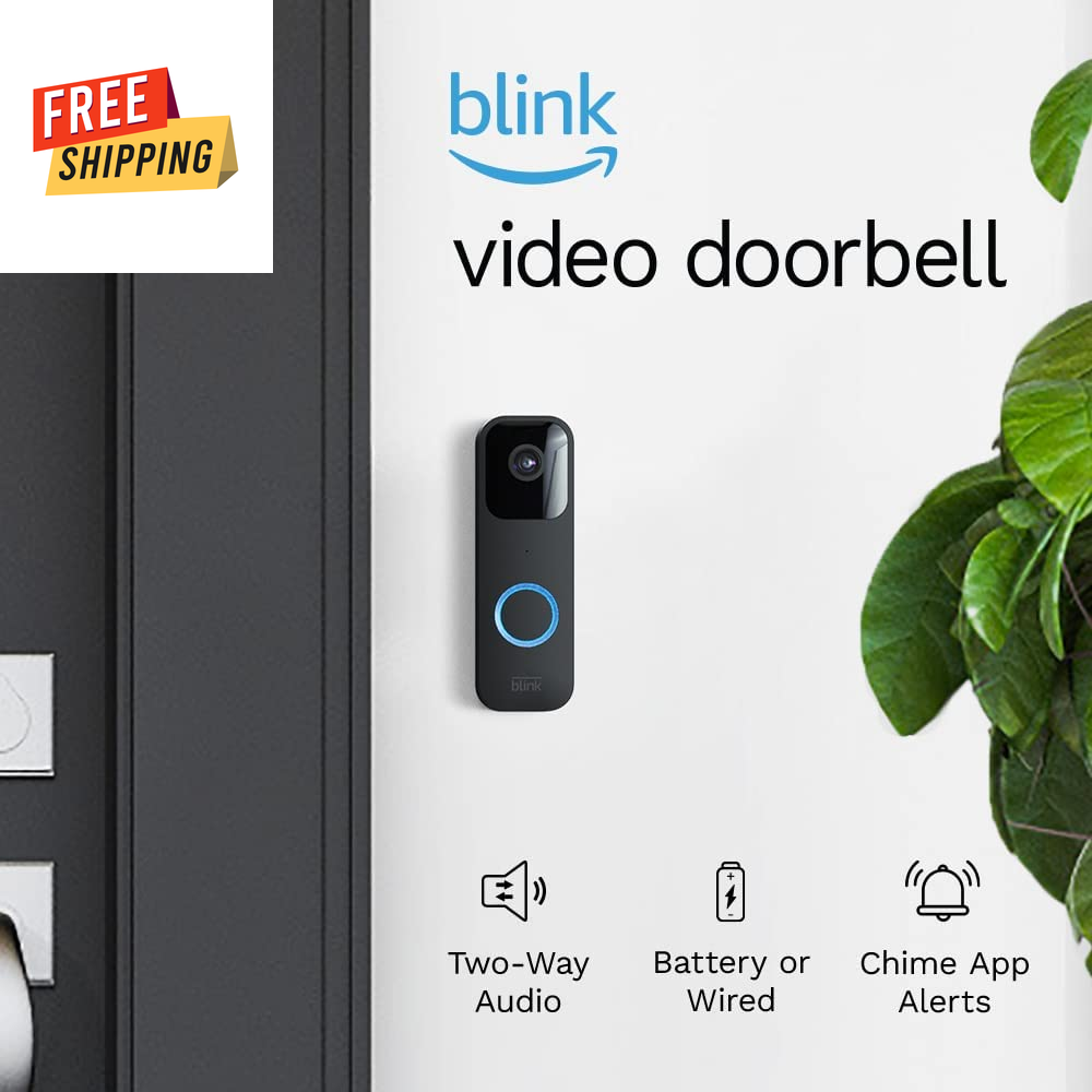 Video Doorbell - Two-Way Audio - HD Video - Motion Alerts - Alexa Enabled - Wire-image