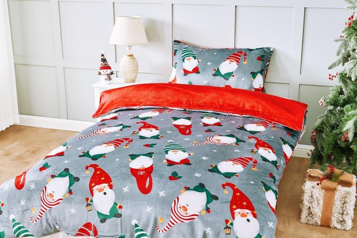 Teddy Bear Fleece Duvet Sets - Embossed Quilt Cover