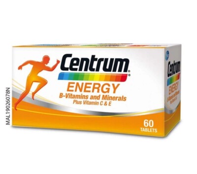Centrum Energy B-Vitamins and Minerals + Vitamin C & E 