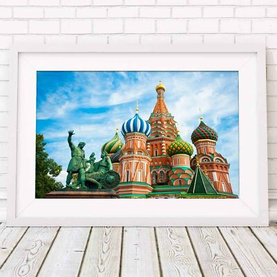 501314 MOSCOW - St Basils Cathedral    *** 24x18 WALL PRINT POSTER