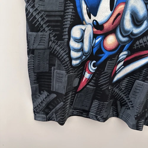 Vintage 1994 SEGA MEGA WEAR Sonic The Hedgehog AOP T Shirt - Mens Size Large - - Picture 4 of 15