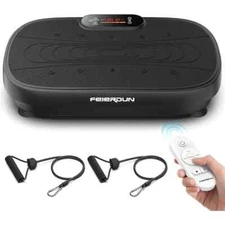 Ultimate Vibration Plate with 120 Speeds & 5 Programs Includes 2 Resistance Band