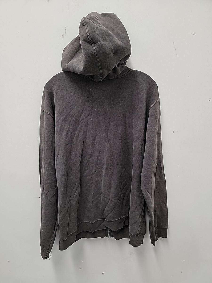 Vintage Y2K Grey Marvel Mad Engine Graphic Zip Up Hoodie