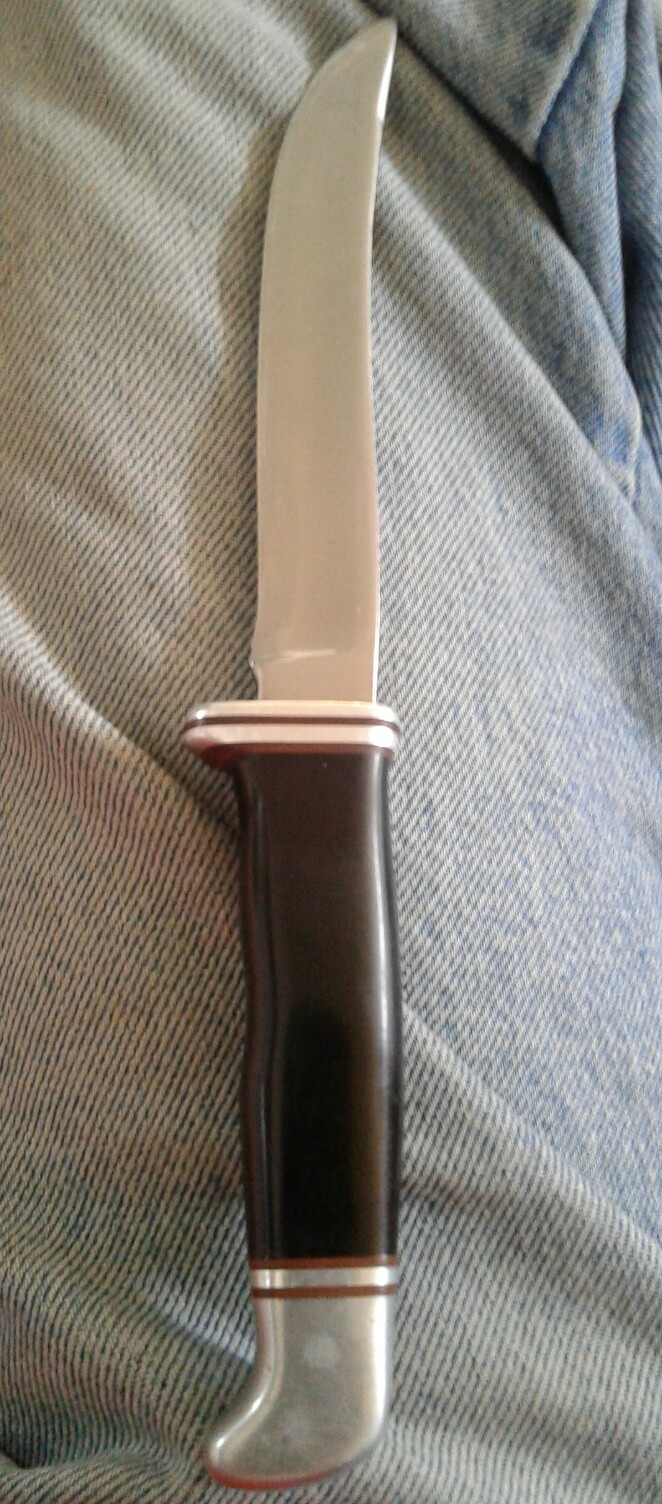 Vintage Buck Fixed Blade Knife and Sheath eBay