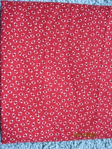 Prairie Home from Fabric Traditions red with small red and white pattern