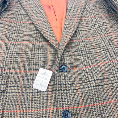 Marks and Spencer Moon Tweed Blazer Sakko Herren 46R Kariert Braun M&S Sartorial - Bild 16 von 17