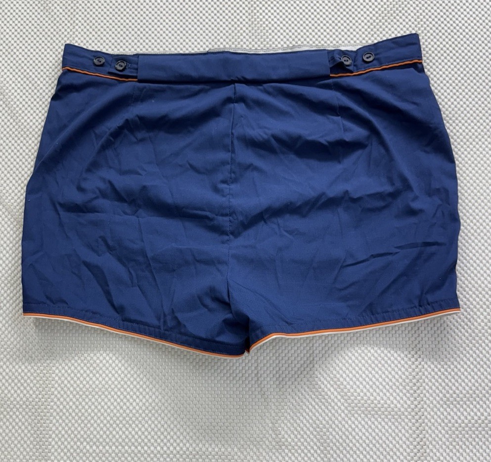 Vintage Laguna Mens Swim Trunks Surfer Beach Shorts USA Made Size 36 Blue 3”