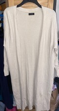 Women’s Matalan Cream/ Beige Extra Long Cardigan Size L Never Worn