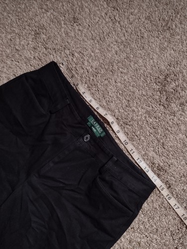 Lauren Ralph Lauren Catlin Dress Pants 4 Black Straight Leg Stretch Work A3 - Picture 6 of 7