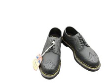 Image of Dr Martens 1461 black pebble leather shoes UK 3 EU 36 Made England 