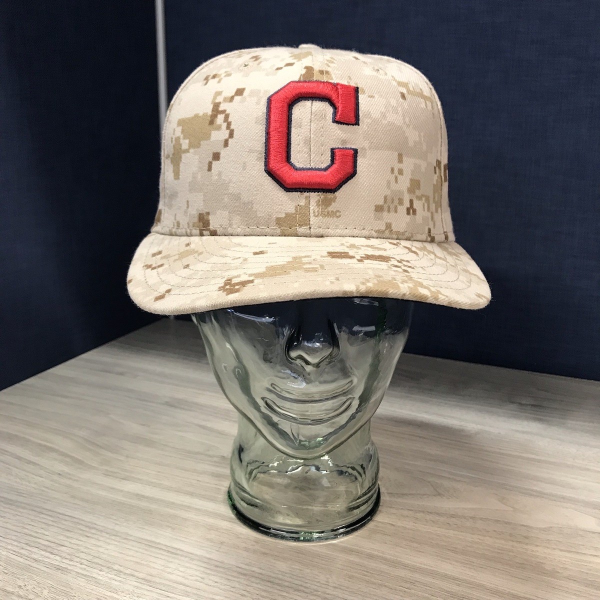 New Era Cleveland Indians 59Fifty Fitted Hat Cap 7 1/4 Camo New Era Cleveland Indians 59Fifty Fitted Hat Cap 7 1/4 Camo