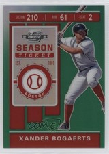 2020 Panini Chronicles Contenders Optic Green Prizm 31/50 Xander Bogaerts 0zg6