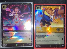 Belle Accomplished Mystic & Beast Gracious Prince Disneyland Promo Lorcana Card
