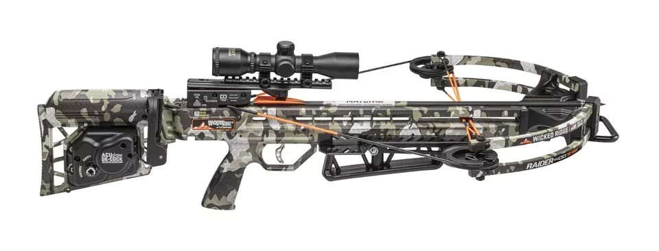 Wicked Ridge Raider 400 De-Cock Crossbow Package ACUdraw De-Cock Peak XT